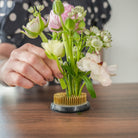 Floral arrangement example using Kenzan 70mm, demonstrating its utility and effectiveness